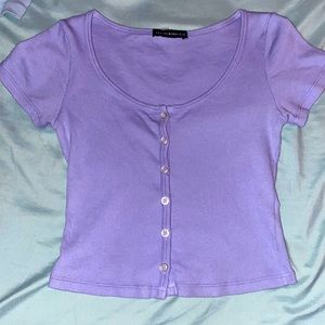 Brandy Melville purple Zelly Top